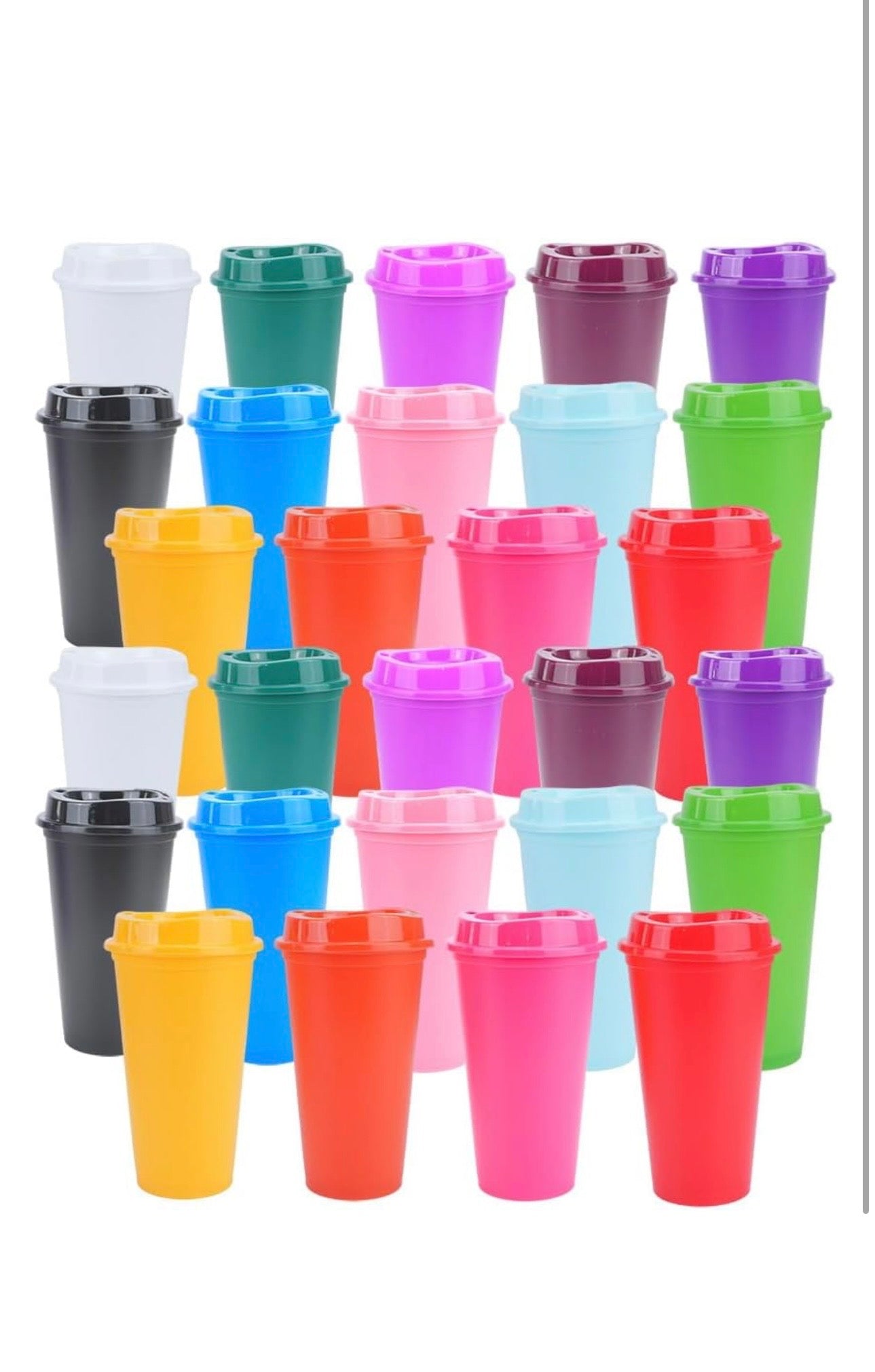 16oz plastic coffee cup
